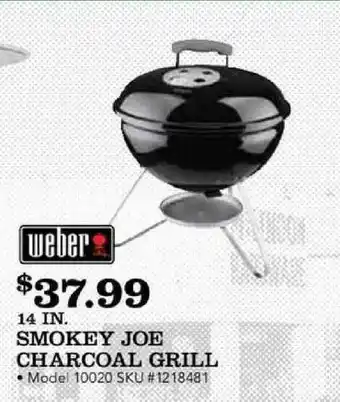 Weber 14 In. Smokey Joe Charcoal Grill