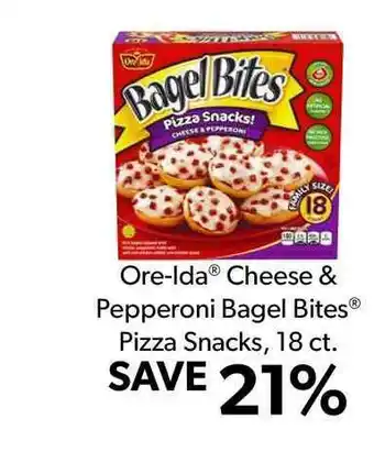 Commissary Ore-Ida® Cheese & Pepperoni Bagel Bites® Pizza Snacks, 18 Ct. offer