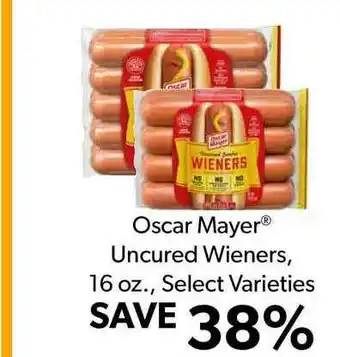 Commissary Oscar Mayer® Uncured Wieners, 16 Oz. offer