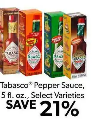 Commissary Tabasco® Pepper Sauce, 5 Fl. Oz. offer