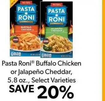Commissary Pasta Roni® Buffalo Chicken Or Jalapeño Cheddar, 5.8 Oz. offer