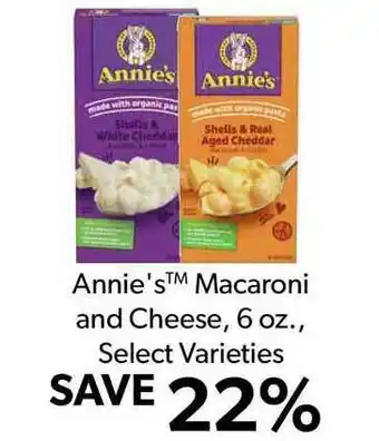 Commissary Annie's™ Macaroni And Cheese 6 Oz. offer
