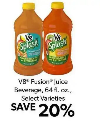 Commissary V8® Fusion® Juice Beverage 64 Fl. Oz offer