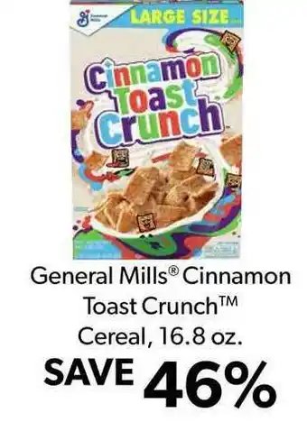 Commissary General Mills® Cinnamon Toast Crunch™ Cereal 16.8 Oz offer