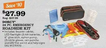 Dorcy® 36 Pc. Emergency Roadside Kit