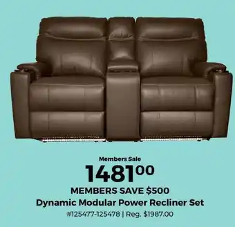 Dynamic Modular Power Recliner Set