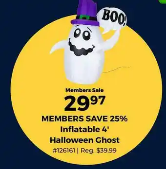 Inflatable 4' Halloween Ghost