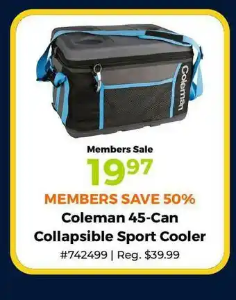 Camping World Coleman 45-Can Collapsible Sport Cooler offer