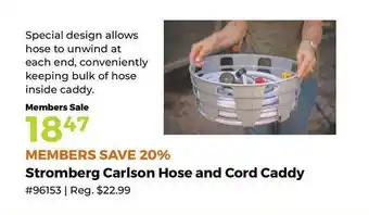 Stromberg Carlson Hose And Cord Caddy