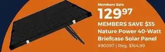 Nature Power 40-Watt Briefcase Solar Panel
