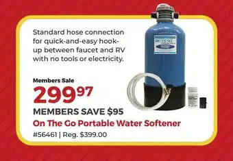 Camping World On The Go Portable Water Softener offer