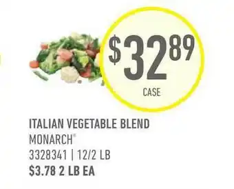 US Foods Chef's Store Italian Vegetable Blend Monarch offer