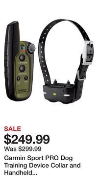 Cabela's Garmin sport pro dog training device collar and handheld transmitter bundle offer