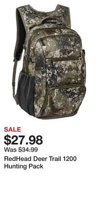 Cabela's Redhead deer trail 1200 hunting pack offer
