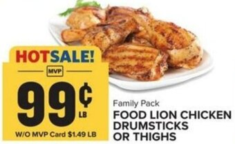 Food Lion FOOD LION CHICKEN DRUMSTICKS OR THIGHS offer