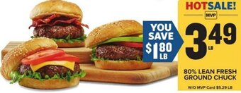 Food Lion 80% LEAN FRESH GROUND CHUCK offer