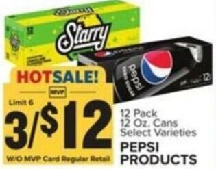 Food Lion PEPSI PRODUCTS offer