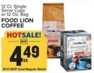 Food Lion FOOD LION COFFEE offer