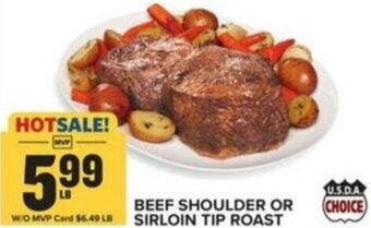 Food Lion BEEF SHOULDER OR SIRLOIN TIP ROAST offer