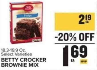 Food Lion BETTY CROCKER BROWNIE MIX offer