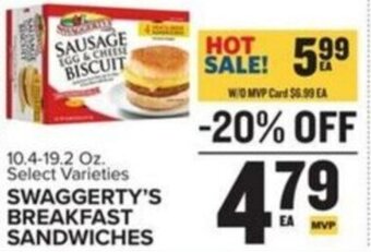 Food Lion SWAGGERTY'S BREAKFAST SANDWICHES offer