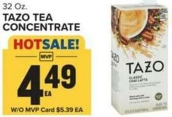 Food Lion TAZO TEA CONCENTRATE 32 oz offer