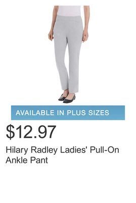 Costco Hilary radley ladies' pull-on ankle pant offer