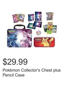 Costco Pokémon collector's chest plus pencil case offer