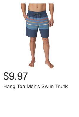 Costco Hang ten men's swim trunk offer