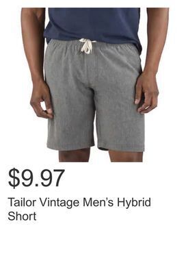 Costco Tailor vintage men's hybrid short offer
