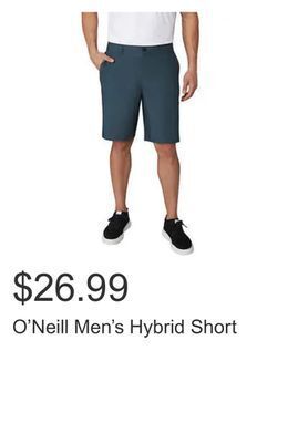 Costco O'neill men's hybrid short offer