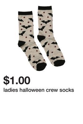 Five Below Ladies halloween crew socks offer