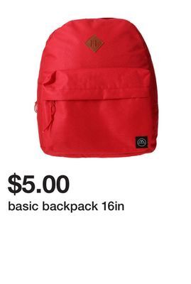 Five Below Basic backpack 16in offer