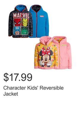 Costco Character kids' reversible jacket offer