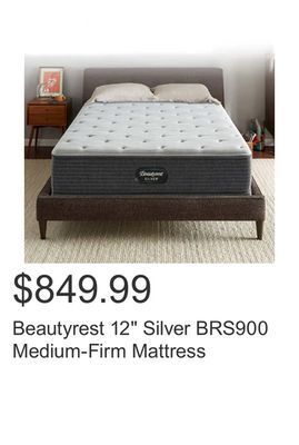 Costco Beautyrest 12 silver brs900 medium-firm mattress offer