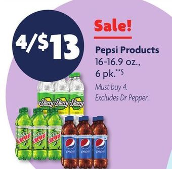 Family Dollar Pepsi products offer