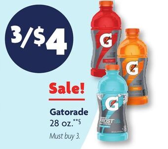 Family Dollar Gatorade offer