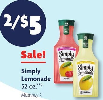 Family Dollar Simply lemonade offer