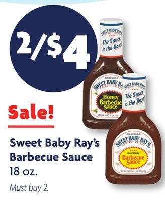 Family Dollar Sweet baby ray's barbecue sauce offer