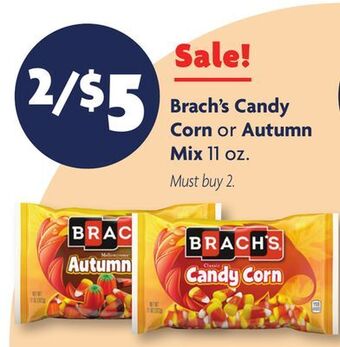 Family Dollar Brach's candy corn or autumn mix offer