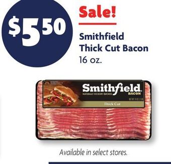 Family Dollar Smithfield thick cut bacon offer