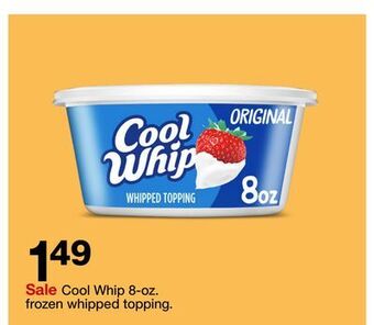 Target Cool whip 8-oz. frozen whipped topping offer