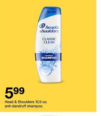 Target Head & shoulders 12.5-oz. anti-dandruff shampoo offer