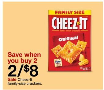 Target Cheez-it family-size crackers offer