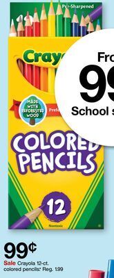 Target Crayola 12-ct. colored pencils* offer