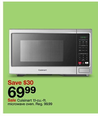 Target Cuisinart 1.1-cu.-ft. microwave oven offer