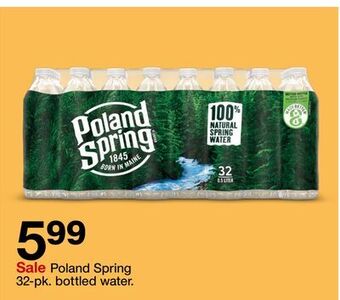 Target Poland spring 32-pk. bottled water offer