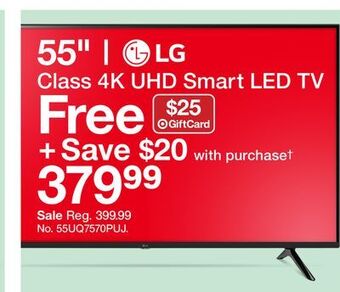 Target Lg 55 class 4k uhd smart led tv offer