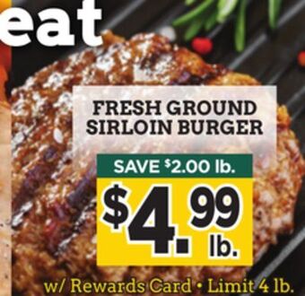 Dearborn Market Fresh ground sirloin burger offer