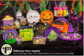 Dollar Tree Halloween party supplies offer